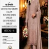 15 ChicZiba Bin Suhaib Maria Collection – Article 02 Embroidered Slub Lawn 3-Piece Suit (Taupe Beige)
