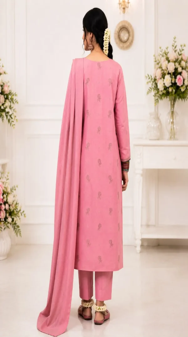 ChicZiba Bin Suhaib Maria Collection – Article 06 Embroidered Slub Lawn 3-Piece Suit