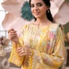 ChicZiba BLOOM Unstitched Lawn 3-Piece Suit – Vol 6624 (Yellow)