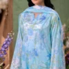ChicZiba BLOOM Unstitched Lawn 3-Piece Suit – Vol 6625 (Ice Blue)