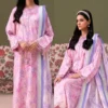 ChicZiba BLOOM Unstitched Lawn 3-Piece Suit – Vol 6628 (Baby Pink)