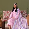 ChicZiba BLOOM Unstitched Lawn 3-Piece Suit – Vol 6628 (Baby Pink)