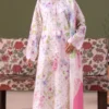 ChicZiba BLOOM Unstitched Lawn 3-Piece Suit – Vol 6629 (White & Pink Floral)