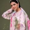 ChicZiba BLOOM Unstitched Lawn 3-Piece Suit – Vol 6629 (White & Pink Floral)