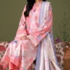 BLOOM 01-VOL-6619 CATALOGUE-18 - Copy (4) ChicZiba BLOOM Unstitched Lawn 3-Piece Suit – Vol 6630 (Coral Pink)