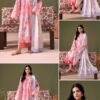 BLOOM 01-VOL-6619 CATALOGUE-18 ChicZiba BLOOM Unstitched Lawn 3-Piece Suit – Vol 6630 (Coral Pink)