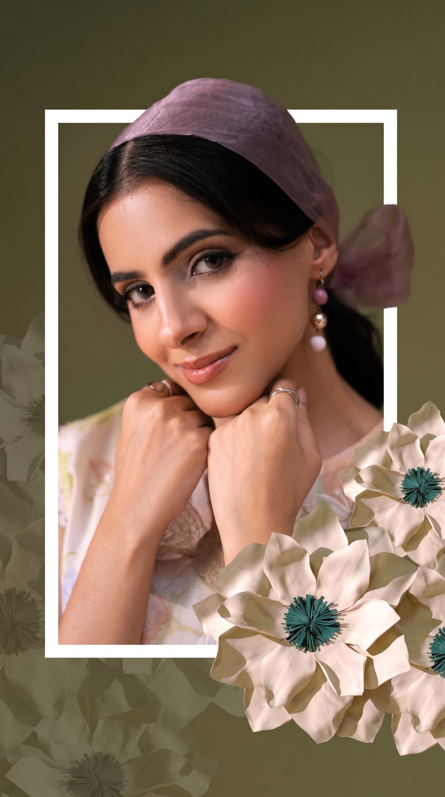Bin Saeed Embroidered Lawn Suit Ash Grey Plum – Exclusive & Elegant 3-Piece Festive Wear