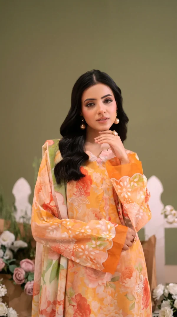 BLOOM 01-VOL-6619 CATALOGUE-3 - Copy2 ChicZiba BLOOM Unstitched Lawn 3-Piece Suit – Vol 6620