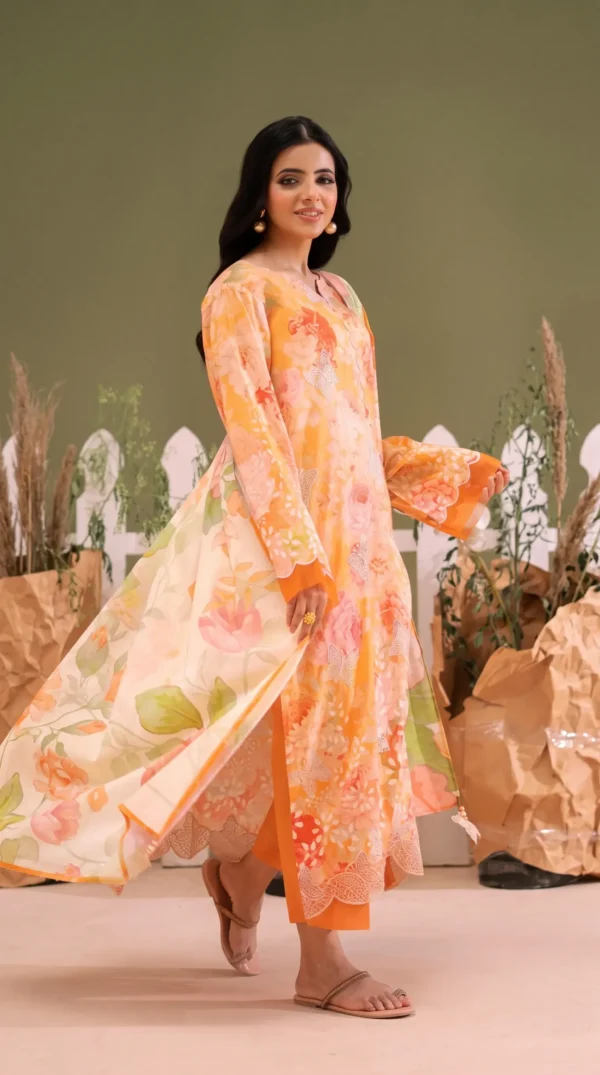 BLOOM 01-VOL-6619 CATALOGUE-4 - Copy - Copy (2) ChicZiba BLOOM Unstitched Lawn 3-Piece Suit – Vol 6620
