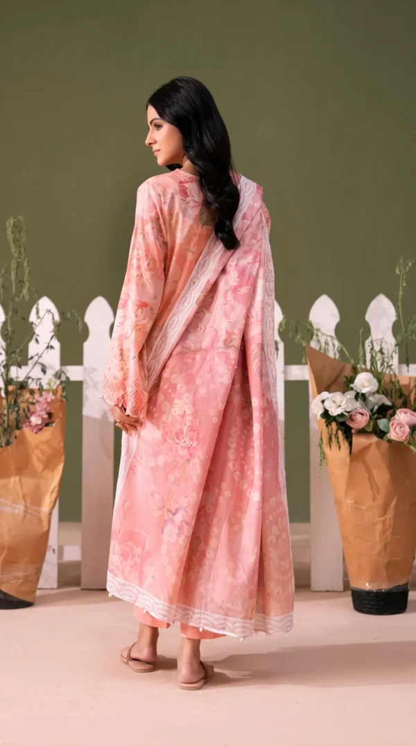 BLOOM 01-VOL-6619 CATALOGUE-5 - Copy (4) ChicZiba BLOOM Unstitched Lawn 3-Piece Suit – Vol 6619 (Pink)