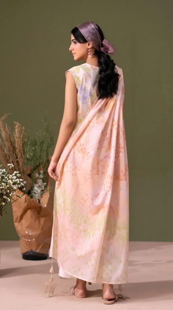 BLOOM 01-VOL-6619 CATALOGUE-8 - Copy (2) ChicZiba BLOOM Unstitched Lawn 3-Piece Suit – Vol 6622 (Peach/Off-White)