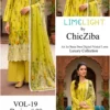 LIMELIGHT by ChicZiba Unstitched Lawn 3-Piece Suit – Meadow Glow