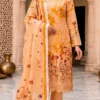 Make_new_picture_2K_202608072221 (2) LIMELIGHT by ChicZiba Unstitched Lawn 3-Piece Suit – Amber Sunburst
