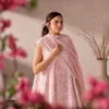33 ChicZiba Flore Blush Pink Chikankari 3-Piece Suit