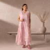 34 ChicZiba Flore Blush Pink Chikankari 3-Piece Suit