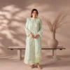 ChicZiba Flore Pistachio Green Bloom Chikankari 3-Piece Suit