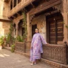 Royal Amethyst Printed Lawn Ensemble styled look by ChicZiba