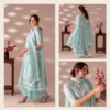Divide_one_picture_into_three_2K_202609081728 Flore ice breeze printed lawn suit – shirt, dupatta and trouser flat lay