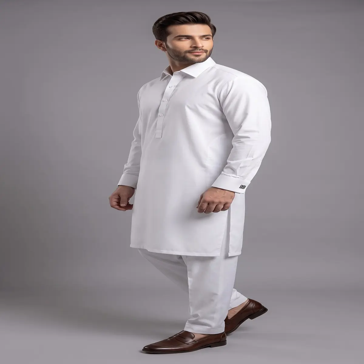 Classic White Egyptian Cotton Shalwar Kameez for Men Classic white Egyptian cotton shalwar kameez for men