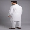 Egyptian cotton shalwar kameez structured collar and placket detail