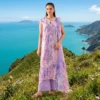 ChicZiba Lilac Whisper lawn suit outdoor styling shot