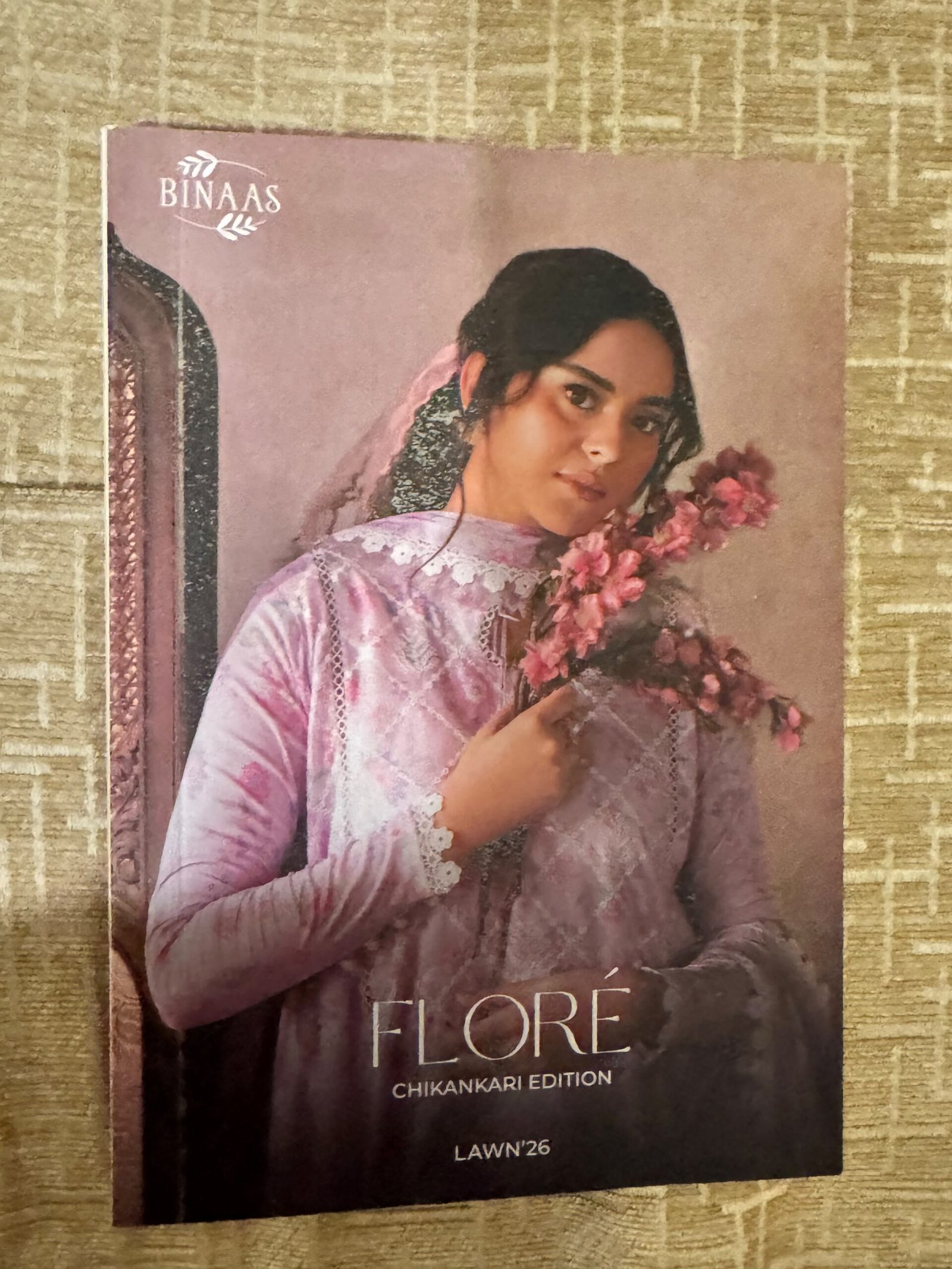 ChicZiba Flore Blush Mist Printed Lawn 3-Piece Suit